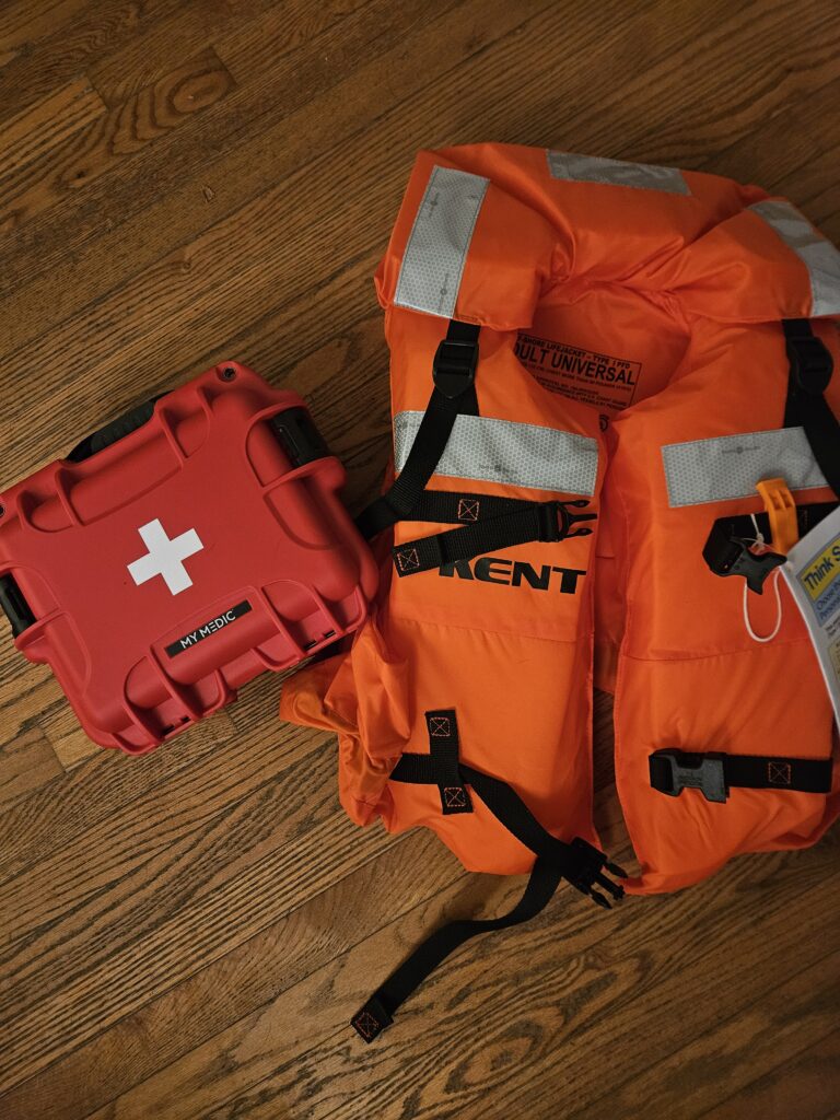 Life Jacket and First Aid Kit