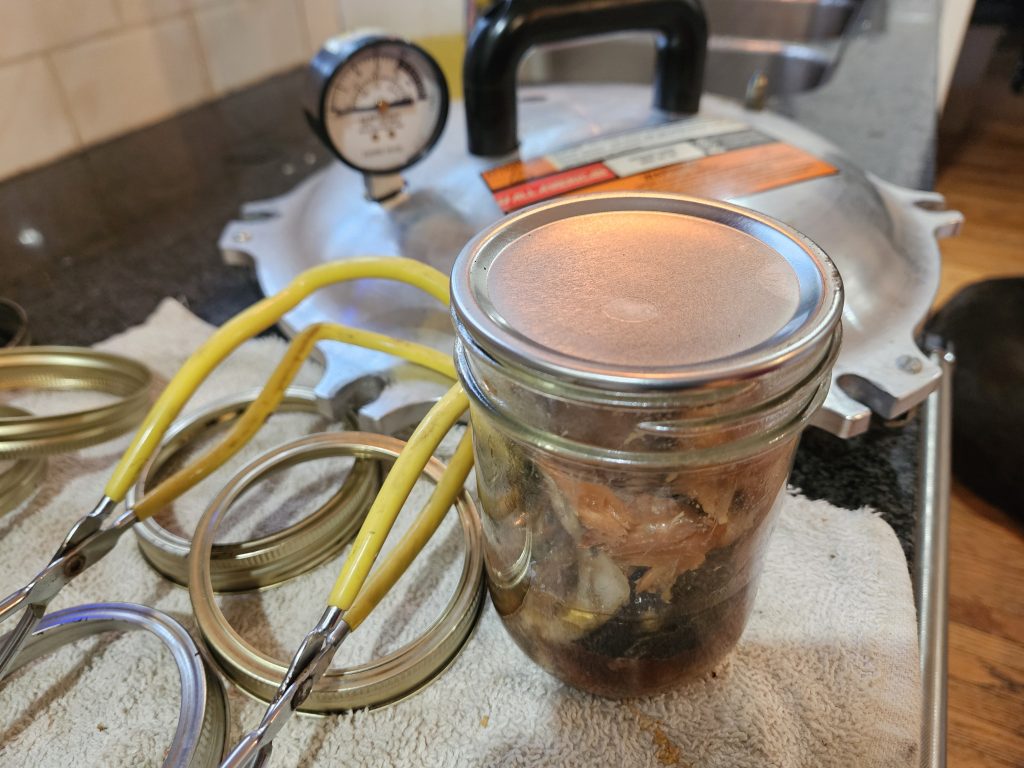 Canned Smoked Salmon ready for the pantry